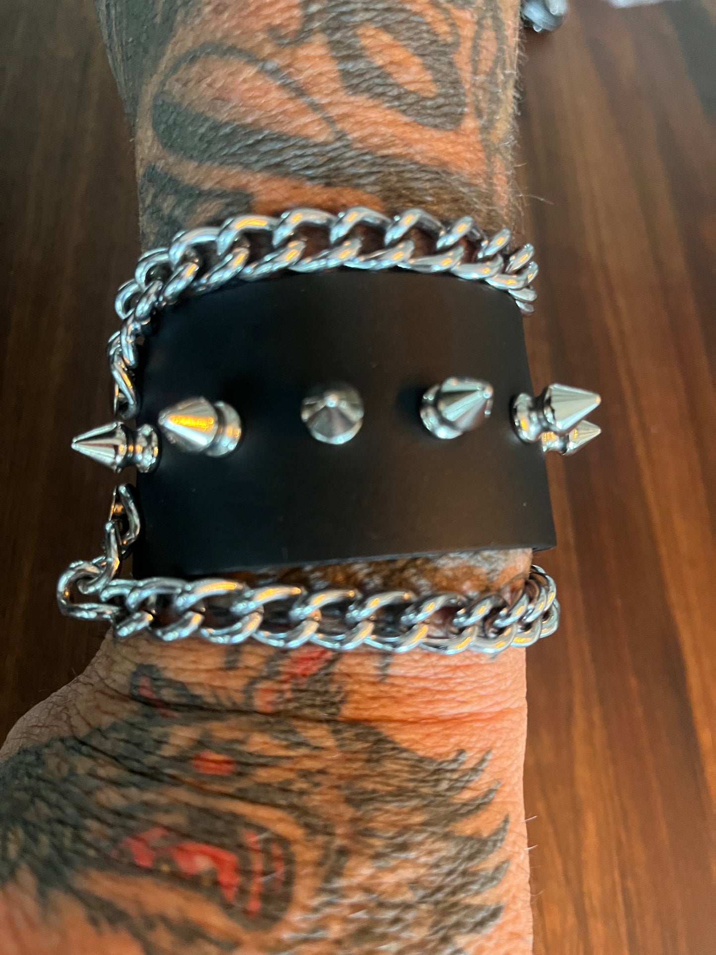 Chain Gang Spiked Cuff