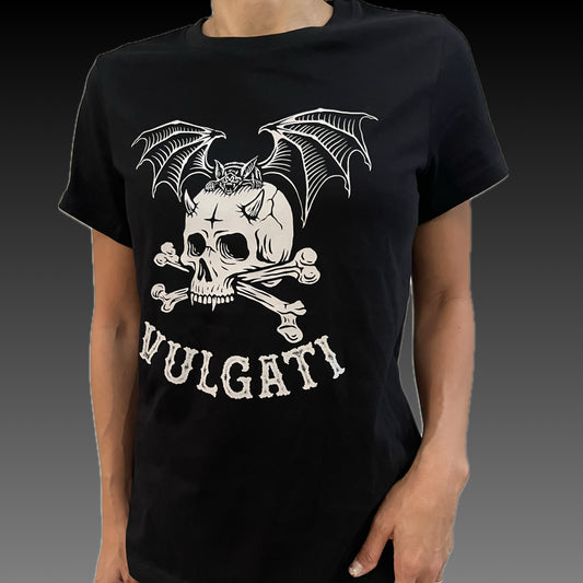 Camiseta de calavera pirata para mujer
