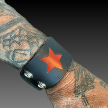 Lucky Stars Leather Cuff