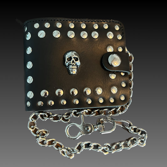 Large Leather Chain Wallets