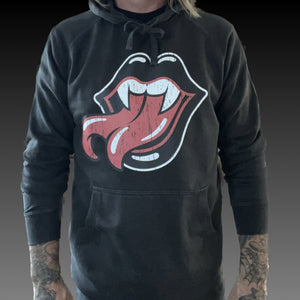 Mens Faded Lips Pullover Hoodie