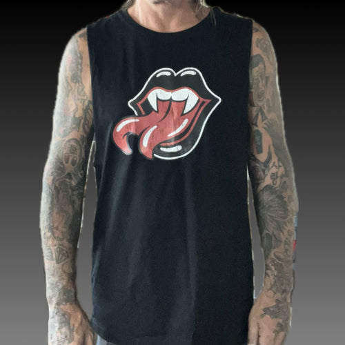 Camiseta sin mangas de labios letales para hombre