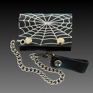 Small Leather Chain Wallets