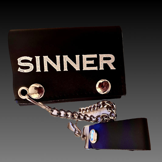 Small Leather Chain Wallets